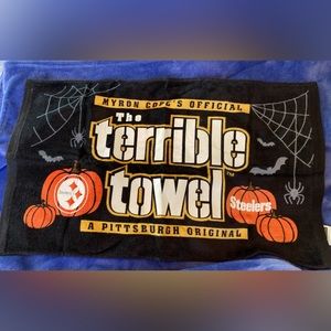 Steelers Terrible Towel pumpkin edition
